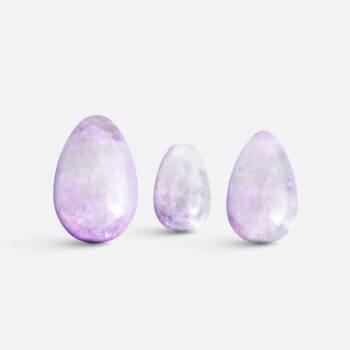 Yoni vajíčka - sada 3 ks / čirý ametyst